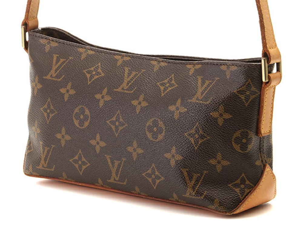 Louis Vuitton Bag Monogram Trotteur Shoulder Brown